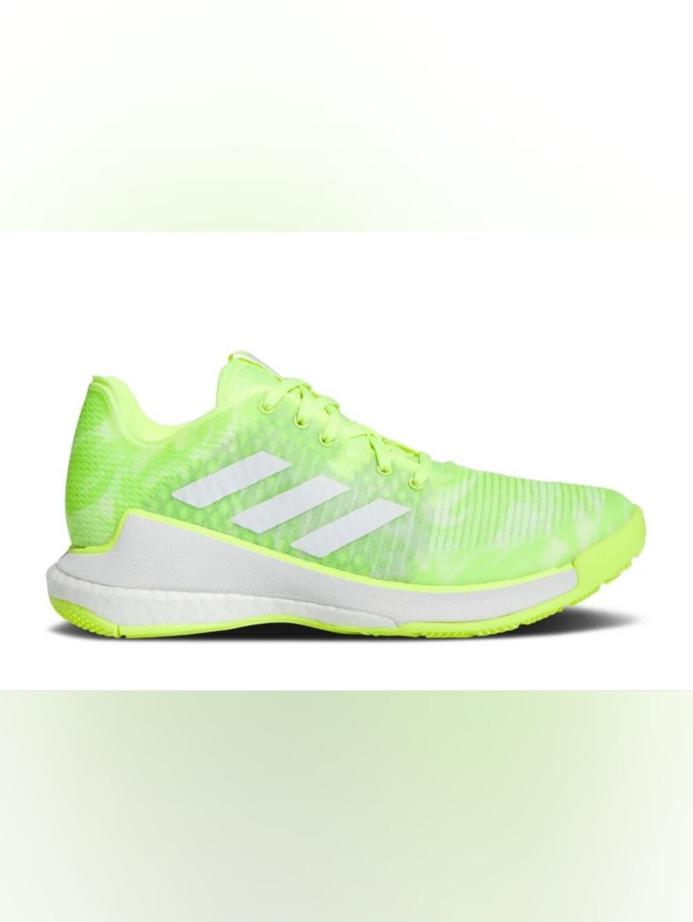 adidas Crazyflight Neon Lime and White Athletic Trainer Size 10.5 Womans